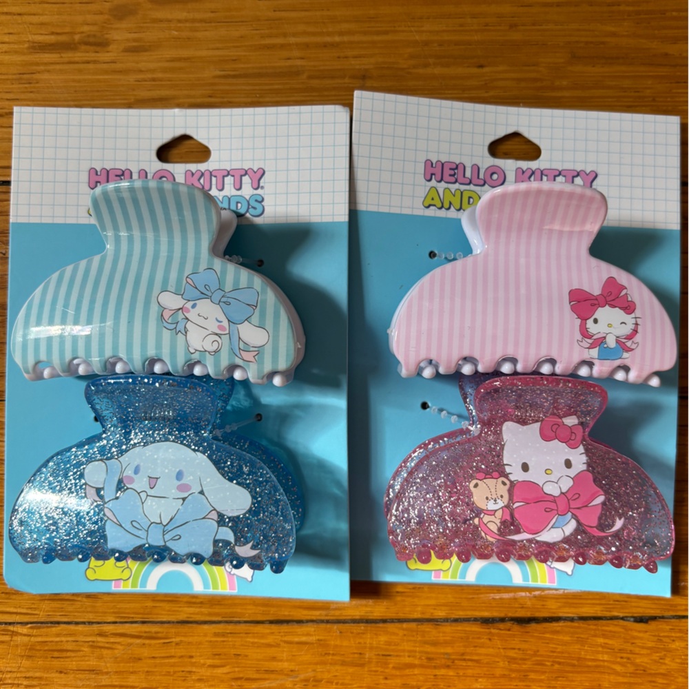 Hello Kitty Hair Clips Set - Choose One